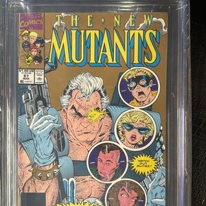Marvel The New Mutants Comic - Blue, Yellow, Brown Cover